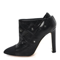 Lambskin Quilted CC Cap Toe Booties 38 Black