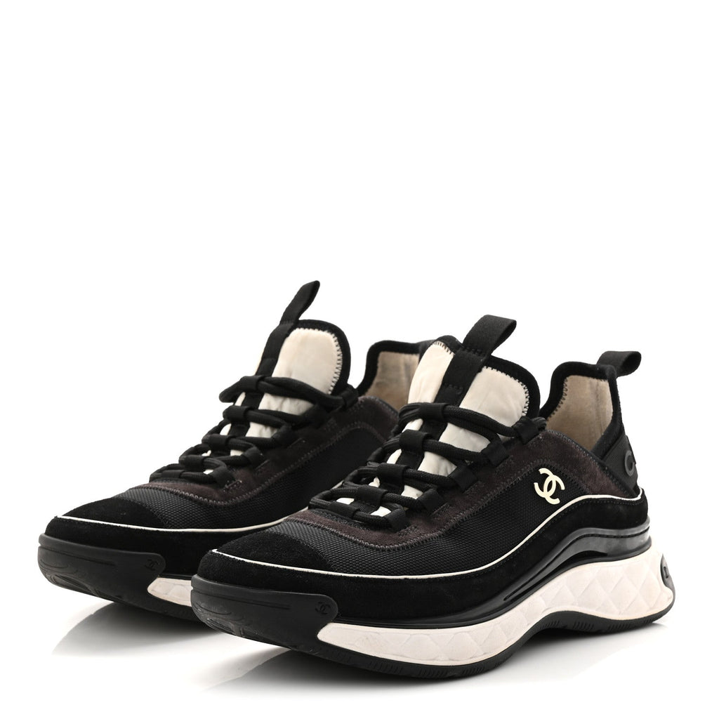 Fabric Suede CC Sneakers 39 Black