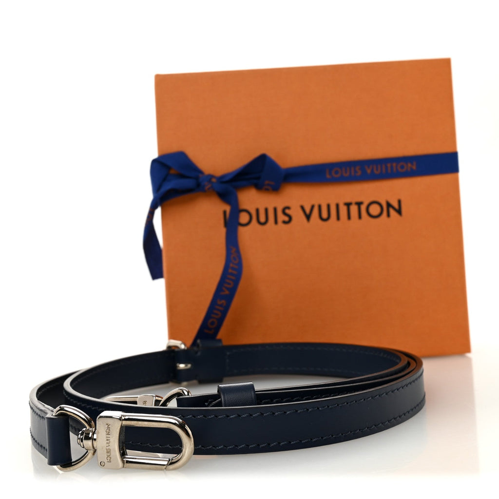 Louis Vuitton Calfskin 16mm Adjustable Shoulder Strap Indigo