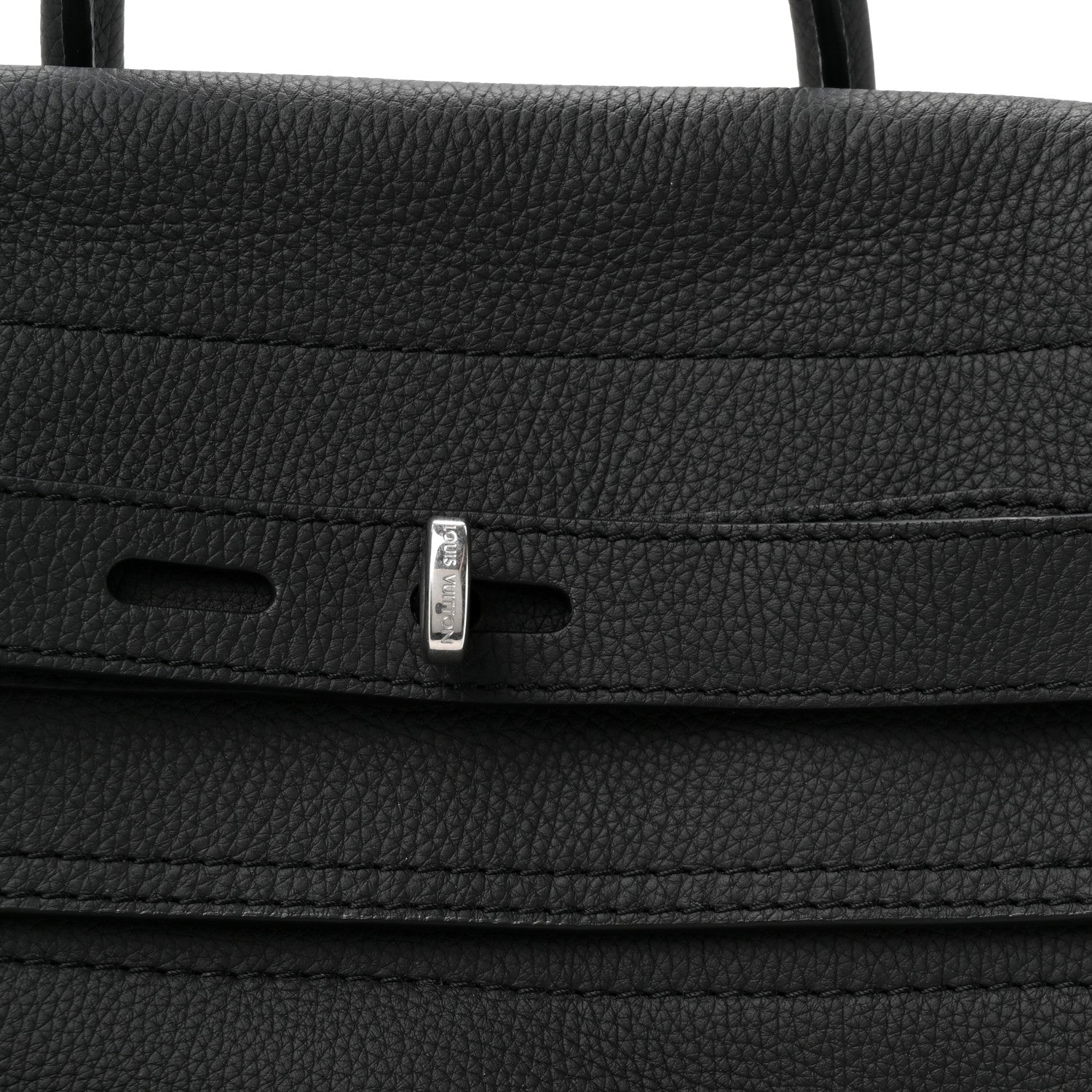Louis Vuitton LV Touch Calfskin Steamer 30 H38 Black