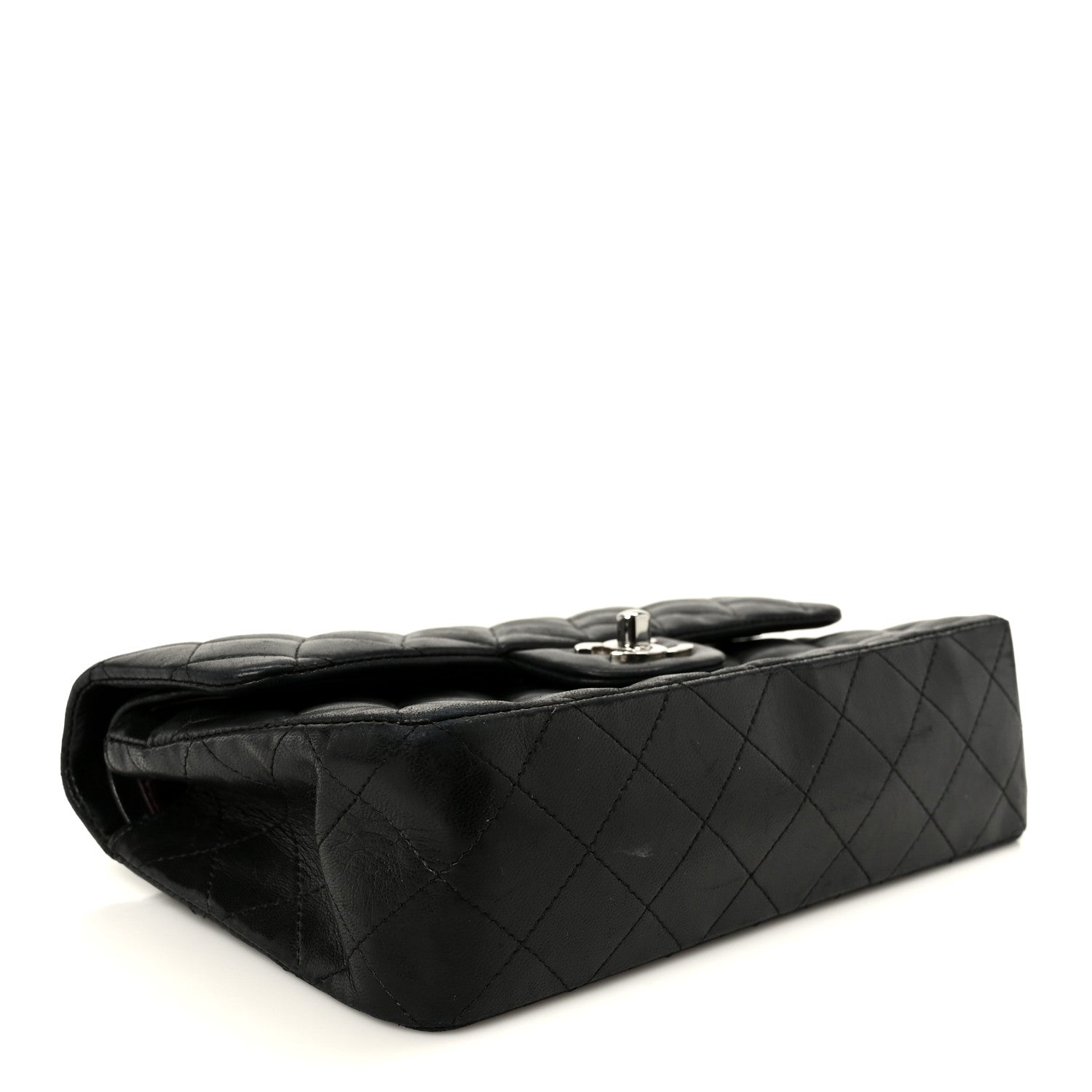 Chanel Lambskin Quilted Small Double Flap Black