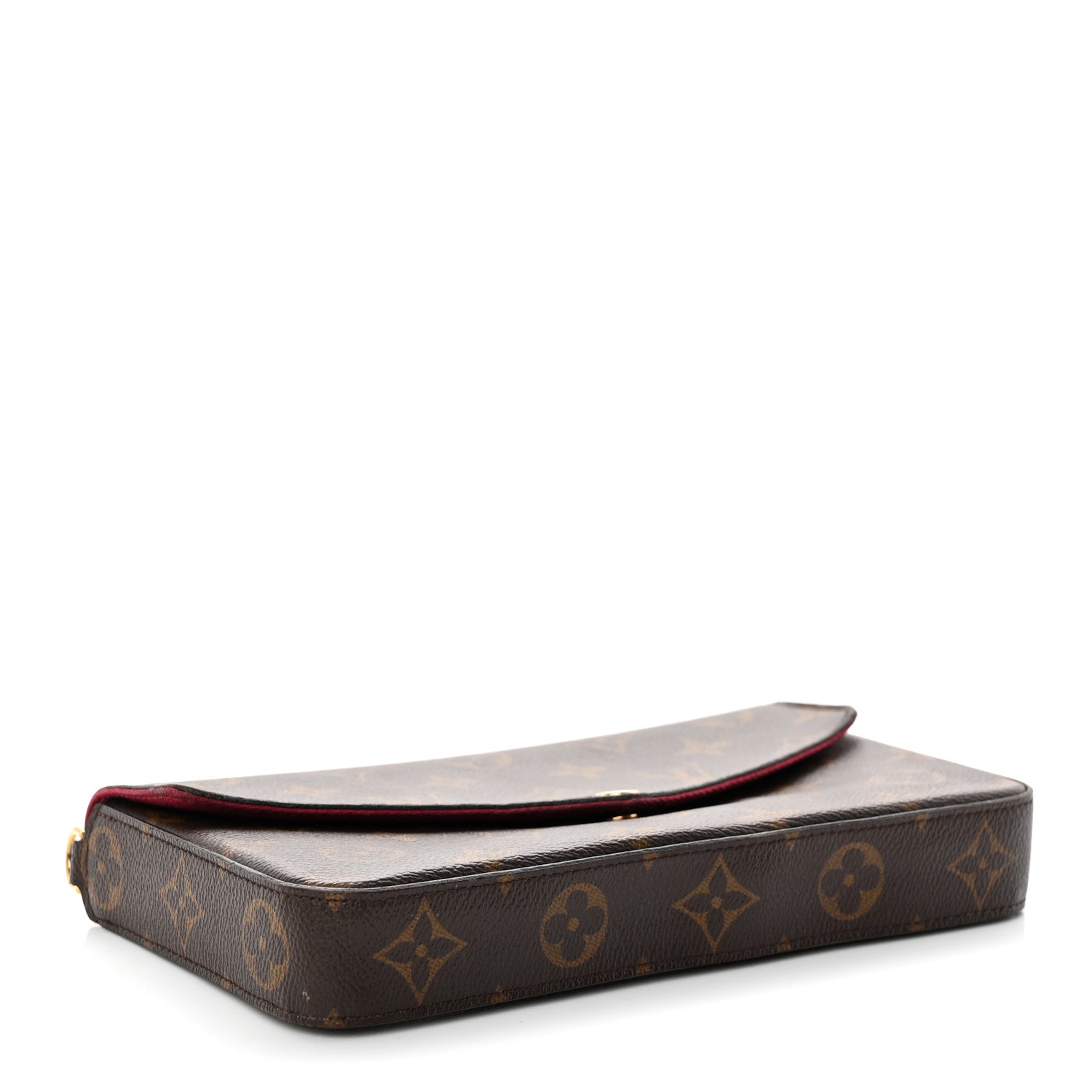Louis Vuitton Monogram Pochette Felicie Chain Wallet Fuchsia