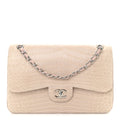 Chanel Alligator Jumbo Double Flap Light Pink