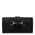 Gucci Guccissima Emily Continental Wallet Black