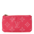 Louis Vuitton Monogram Origine Lin Key Pouch Rose Ruban