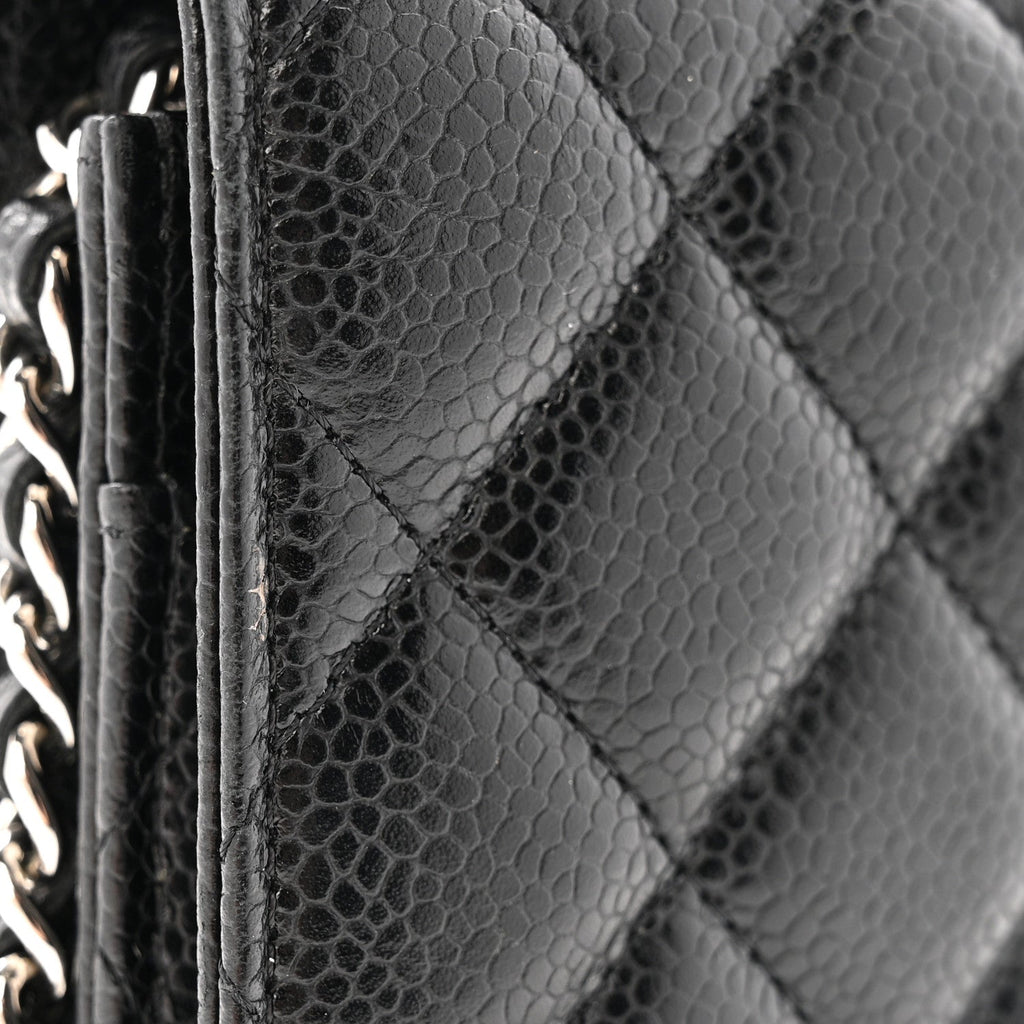 Chanel Caviar Quilted Wallet on Chain WOC Black