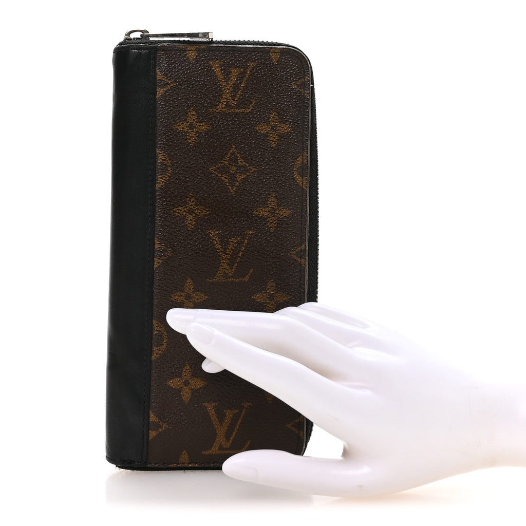 Louis Vuitton Monogram Macassar Vertical Zippy Wallet