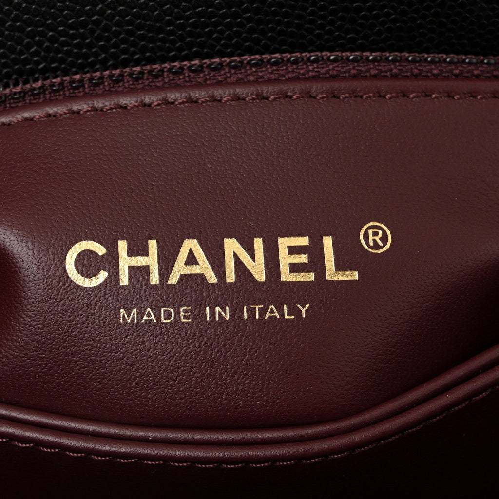 Chanel Caviar Quilted Mini Coco Handle Flap Black