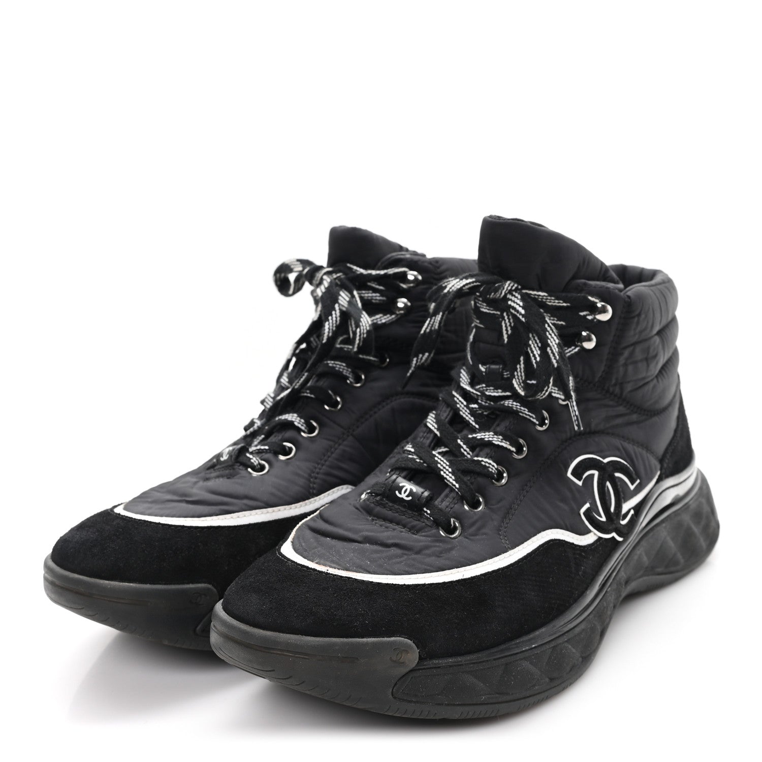 Fabric Suede Mens CC Sneakers 44 Black