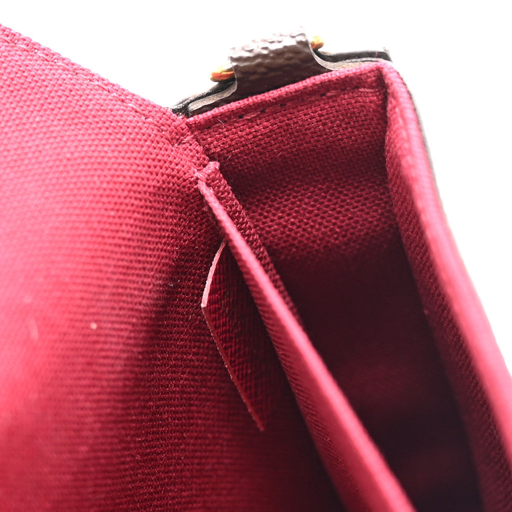 Louis Vuitton Monogram Pochette Felicie Chain Wallet Fuchsia
