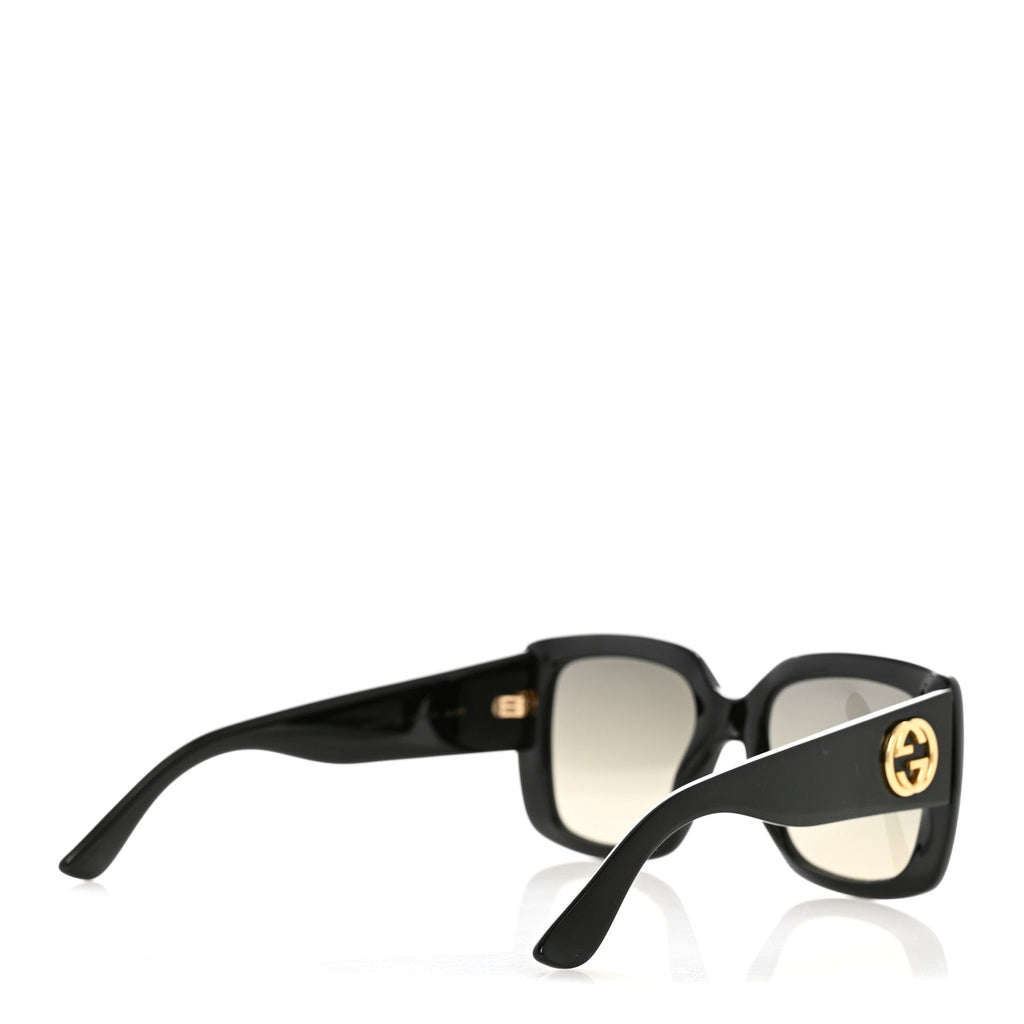 Gucci Acetate Square Frame Sunglasses GG0141S Black