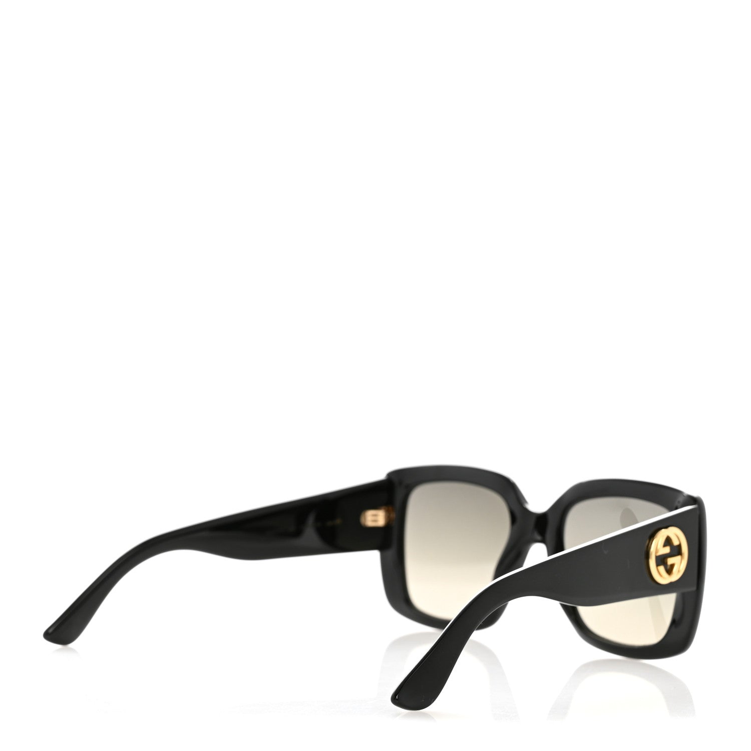 Gucci Acetate Square Frame Sunglasses GG0141S Black
