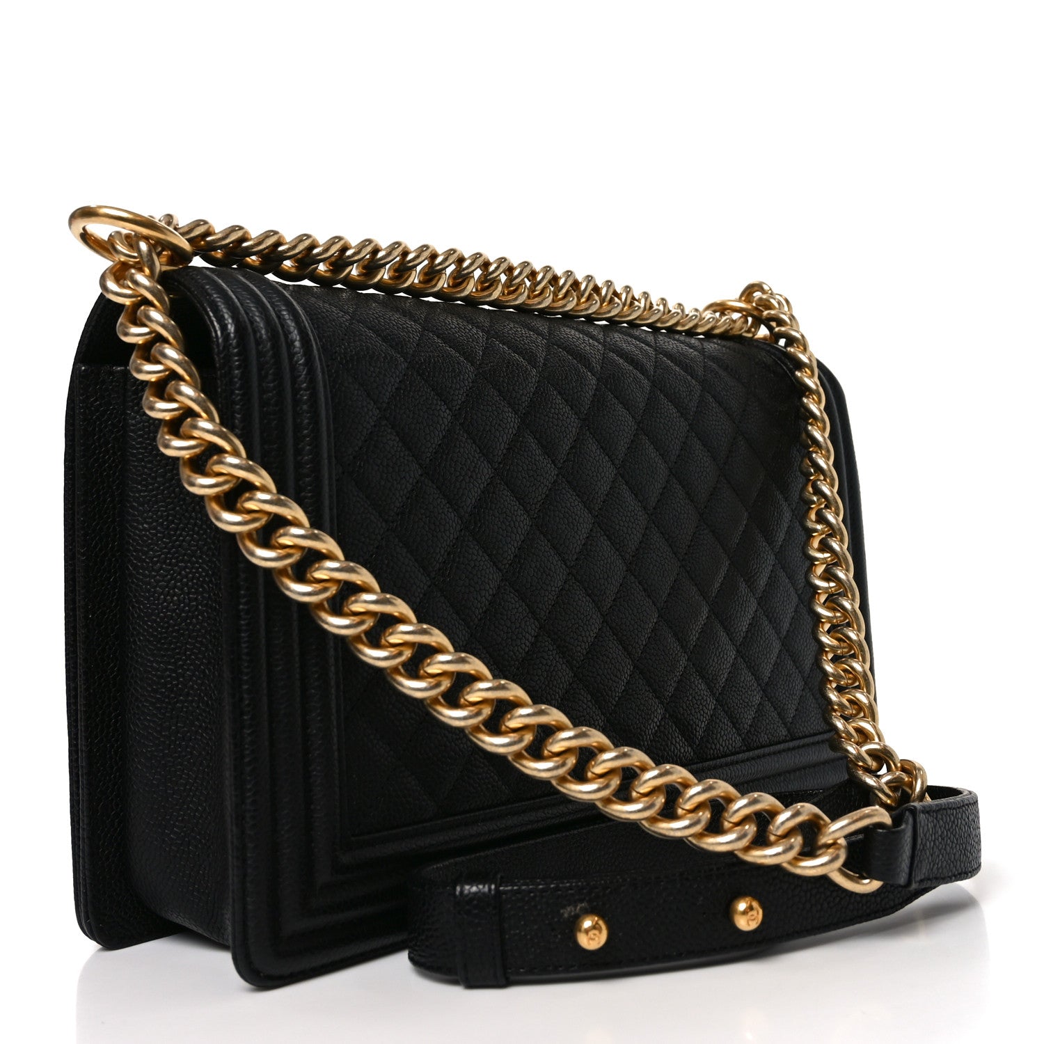 Chanel Caviar Quilted New Medium Boy Flap Black