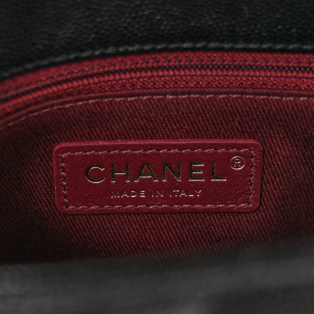 Chanel Caviar Quilted Mini Coco Handle Flap Black