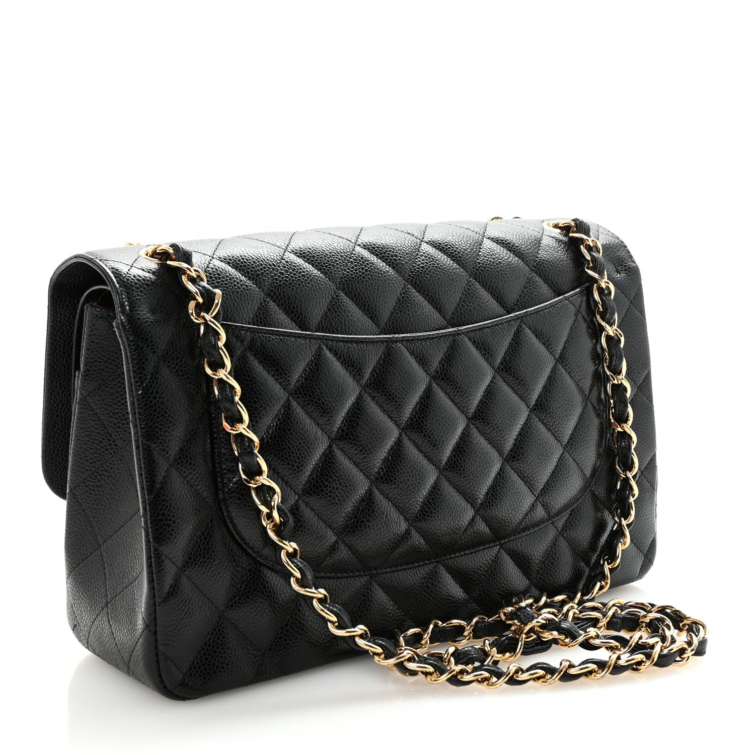 Chanel Caviar Quilted Jumbo Double Flap Black
