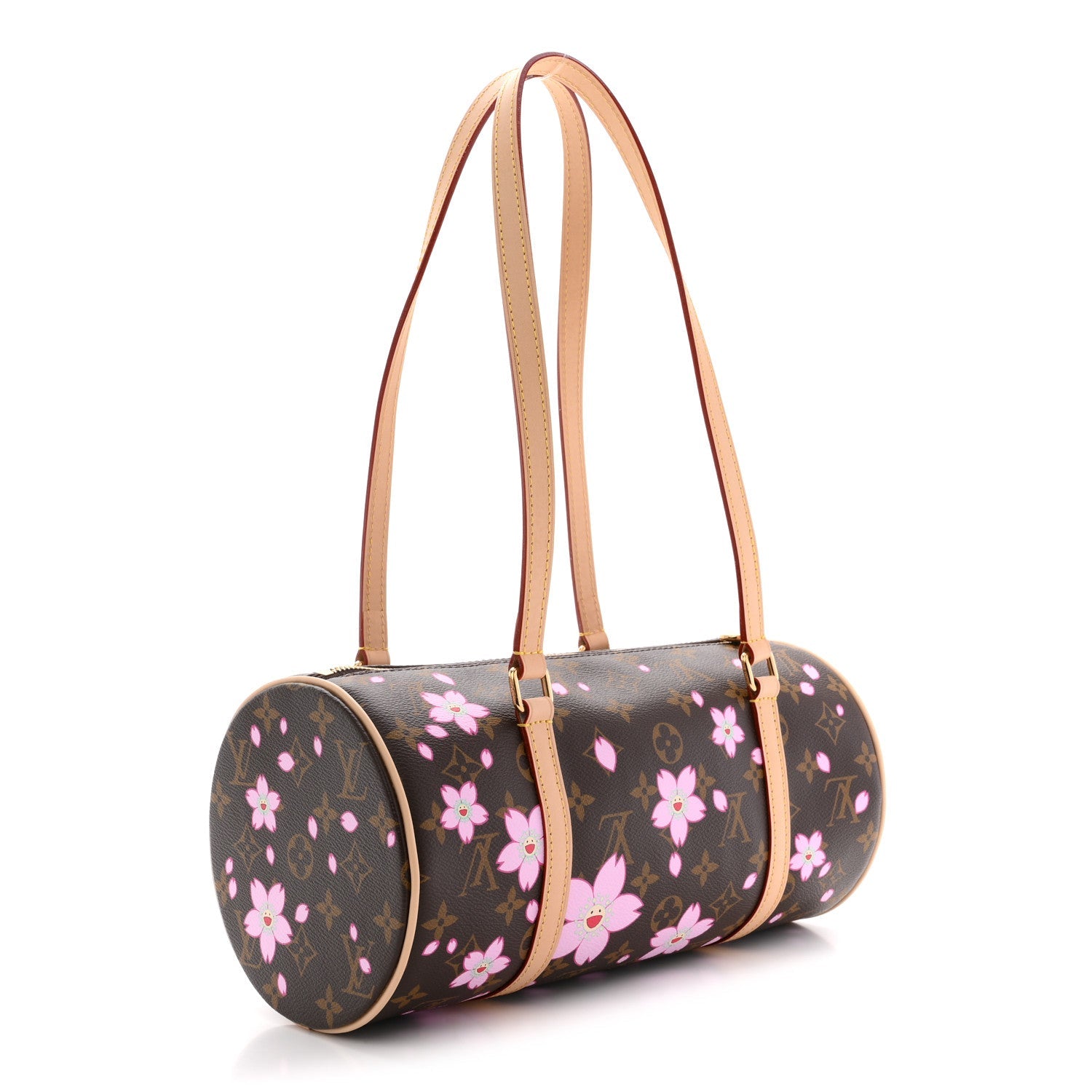 Louis Vuitton LV X TM Monogram Cherry Blossom Papillon Sakura Brown