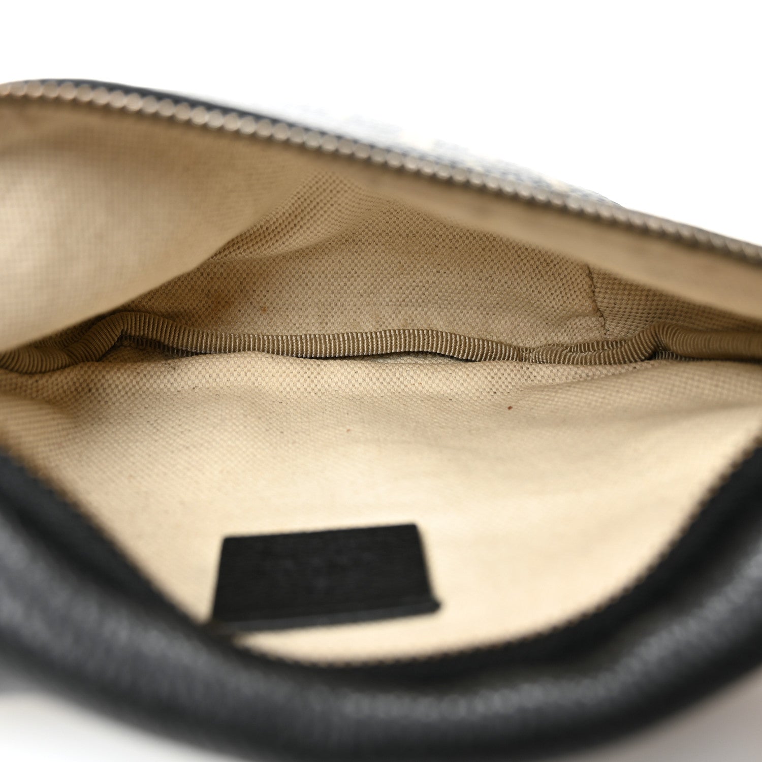 Gucci Grained Calfskin Small Logo Belt Bag Black