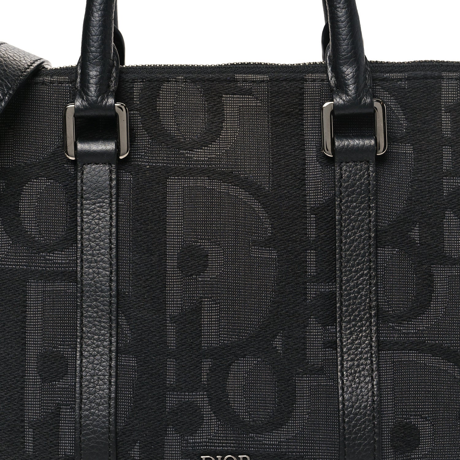 Christian Dior Maxi Oblique Jacquard Weekender 25 Black