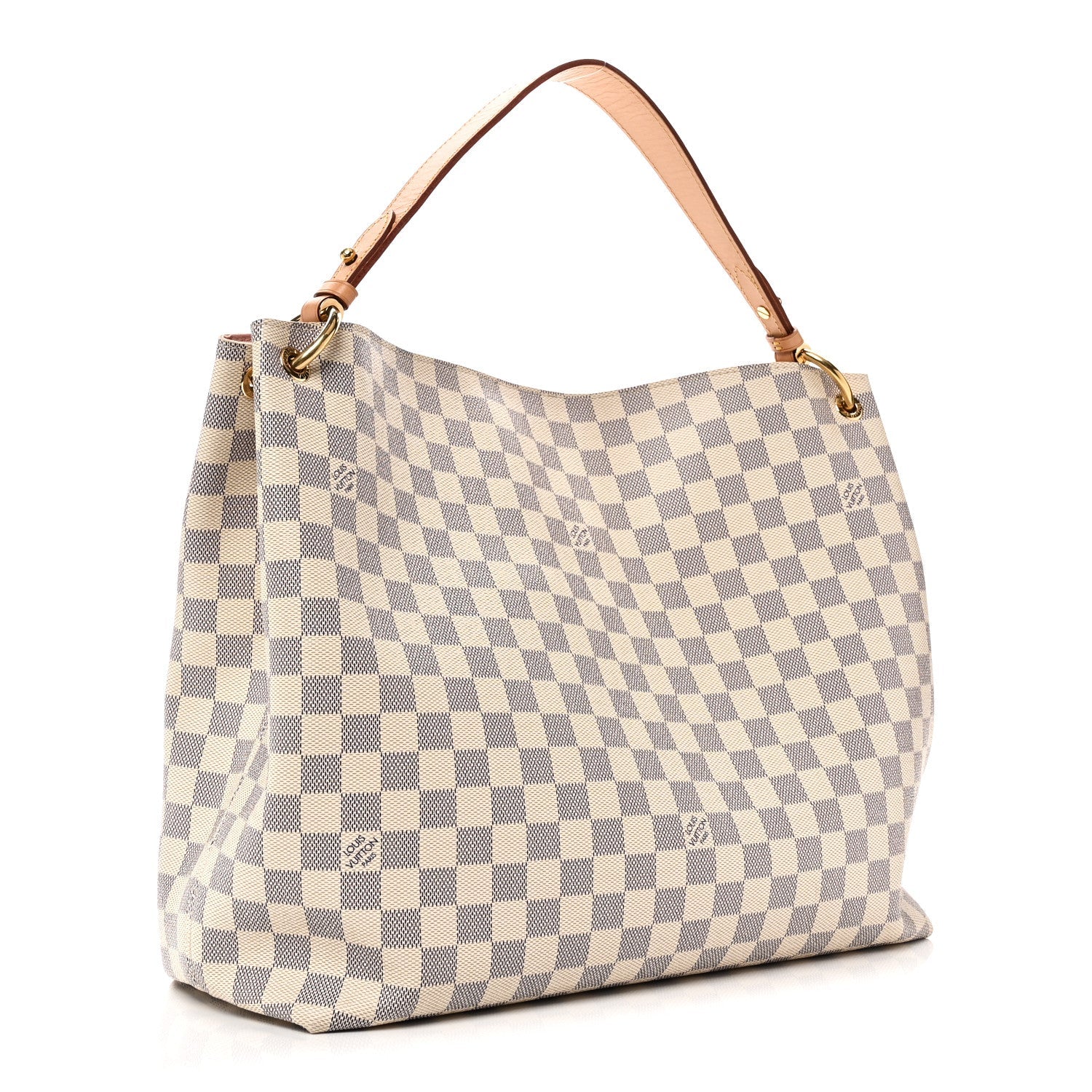 Louis Vuitton Damier Azur Graceful MM Rose Ballerine