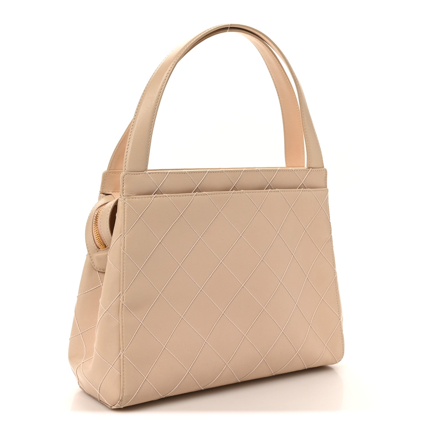 Chanel Calfskin Quilted Small Shopper Pink