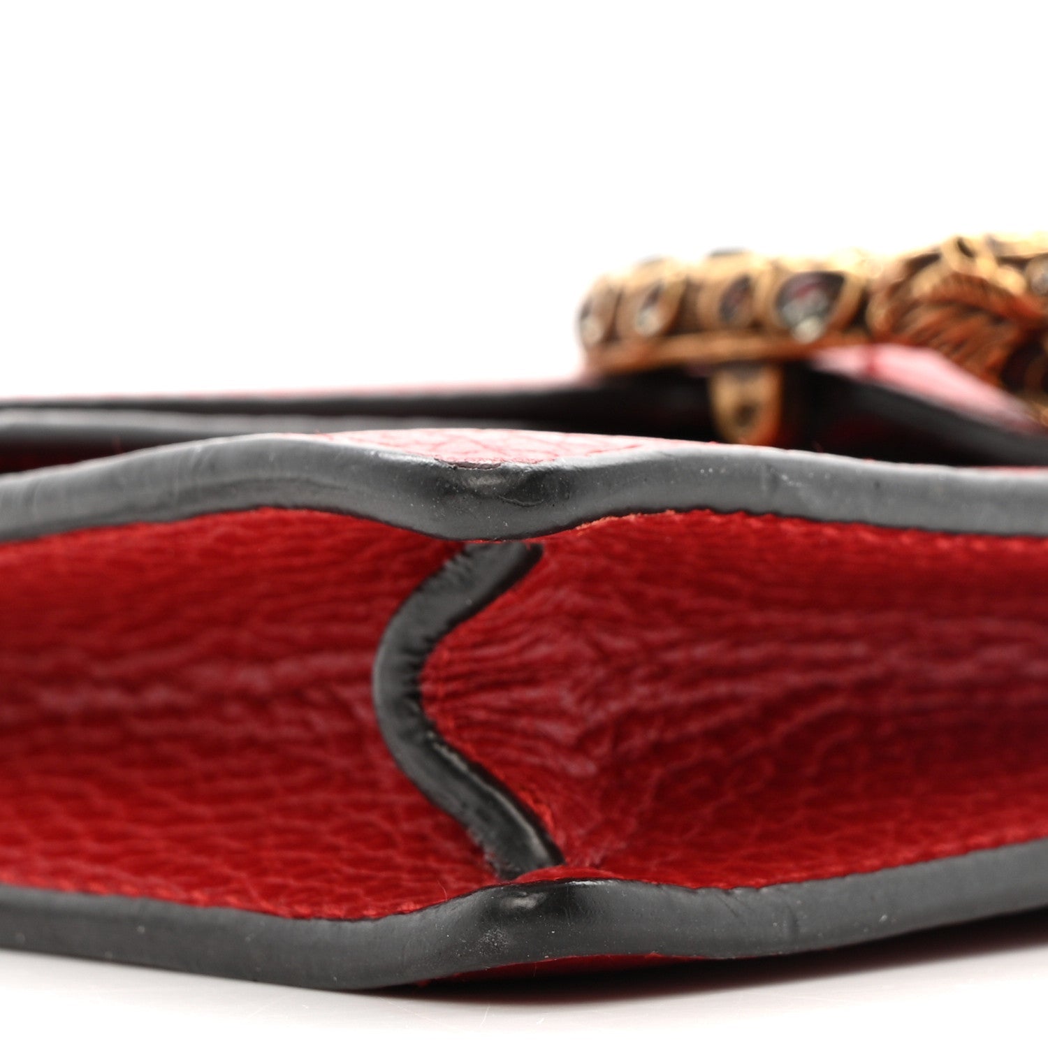Gucci Calfskin Super Mini Dionysus Shoulder Bag Hibiscus Red