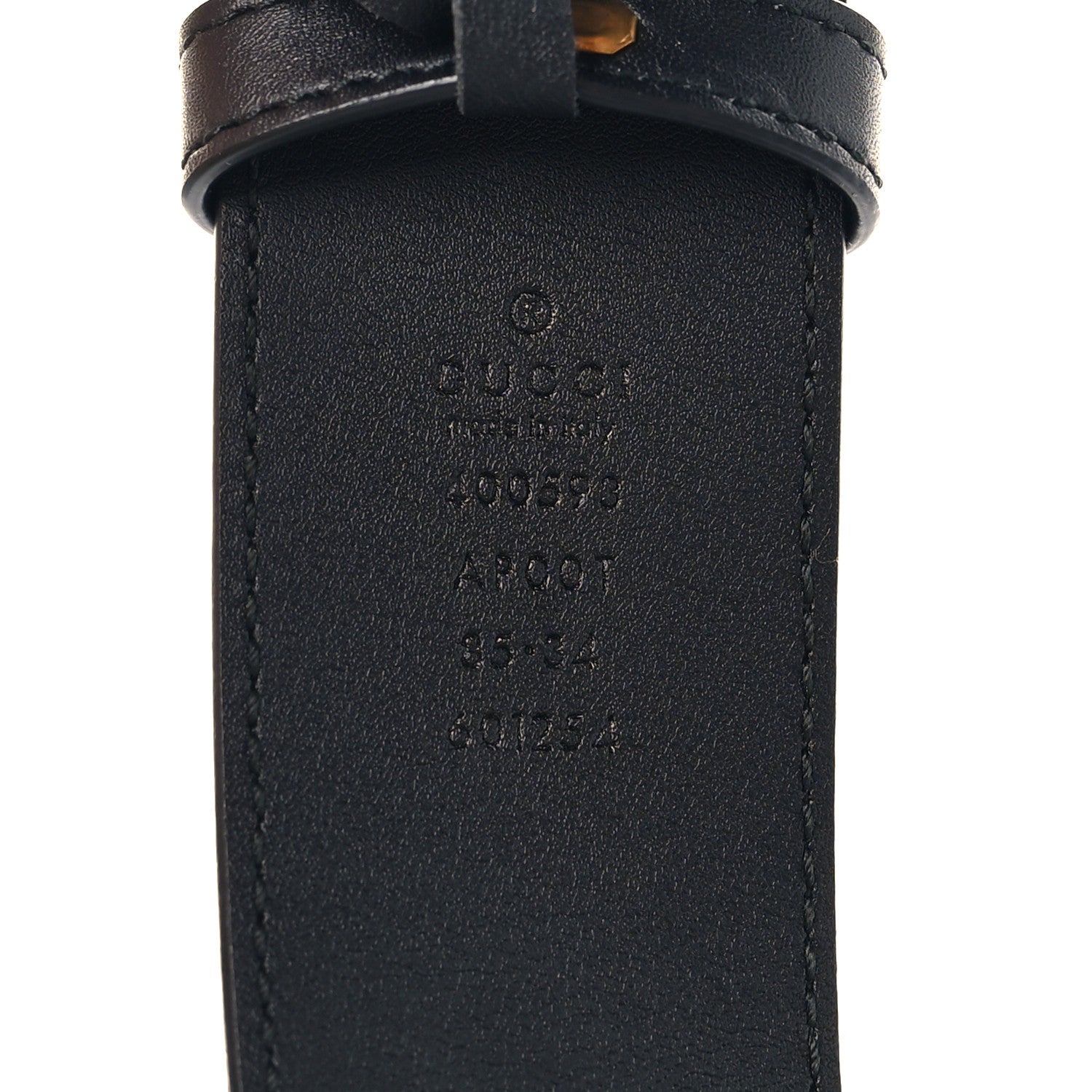 Gucci Calfskin Double G 40mm Belt 85 34 Black