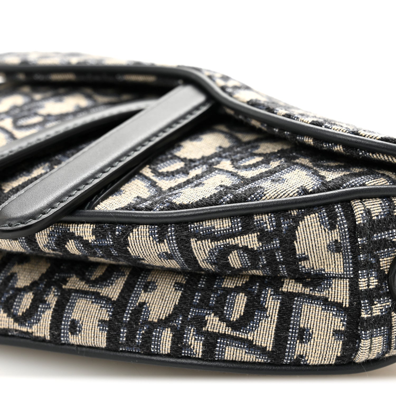 Christian Dior Oblique Mini Saddle Bag Blue