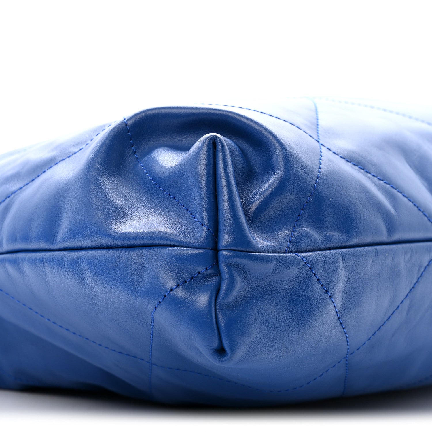 Chanel Shiny Calfskin Quilted Chanel 22 Blue