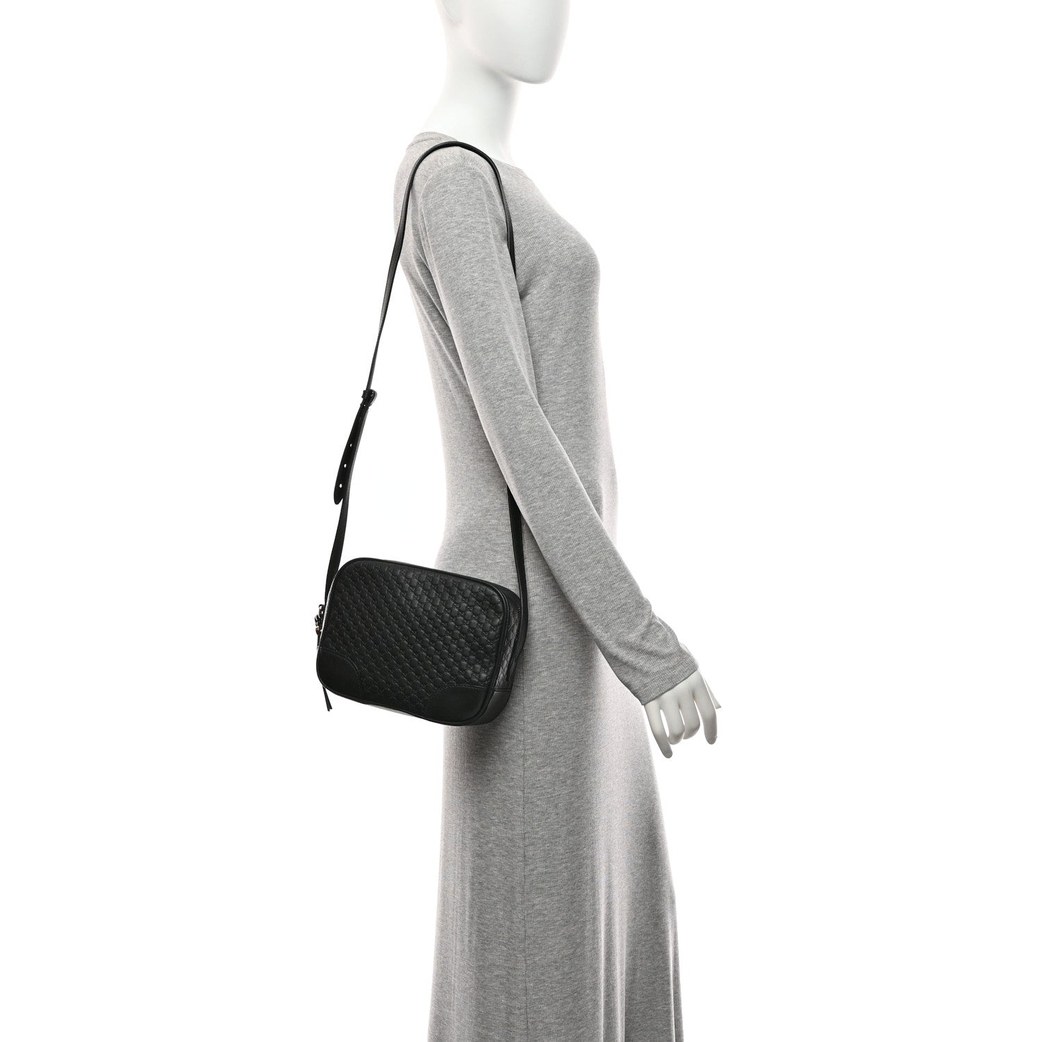 Gucci Microguccissima Mini Bree Messenger Bag Black