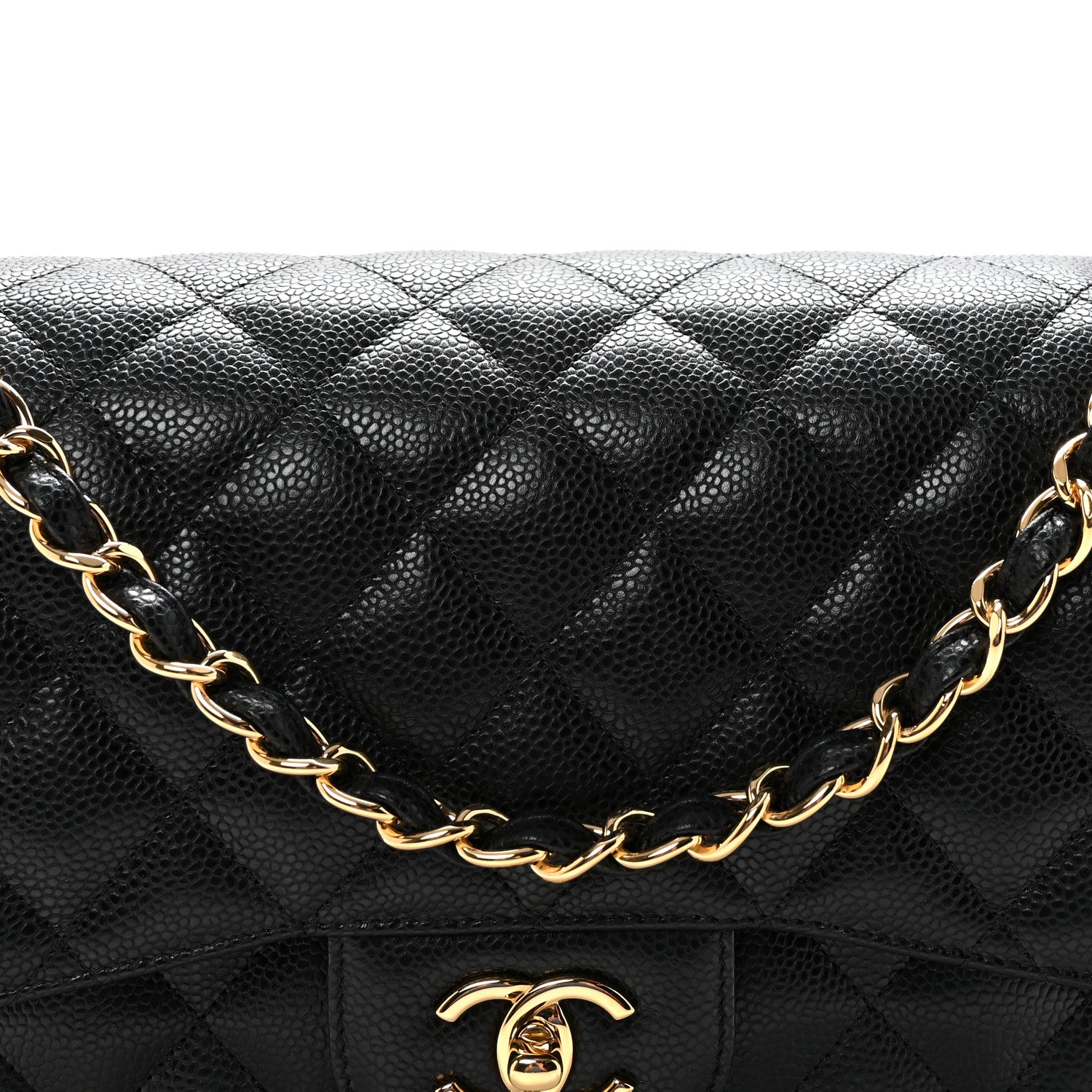 Chanel Caviar Quilted Jumbo Double Flap Black
