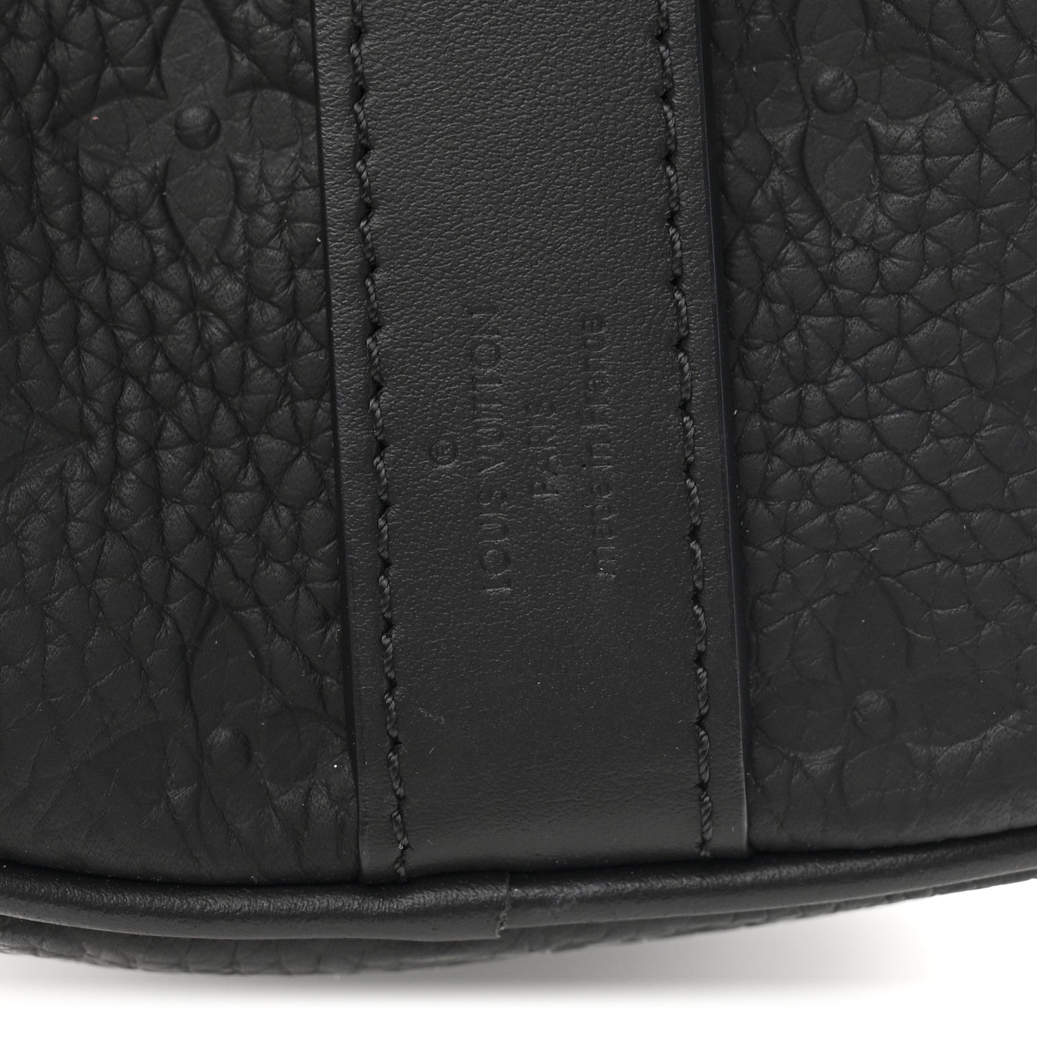 Louis Vuitton Monogram Taurillon Keepall Bandouliere 25 Black