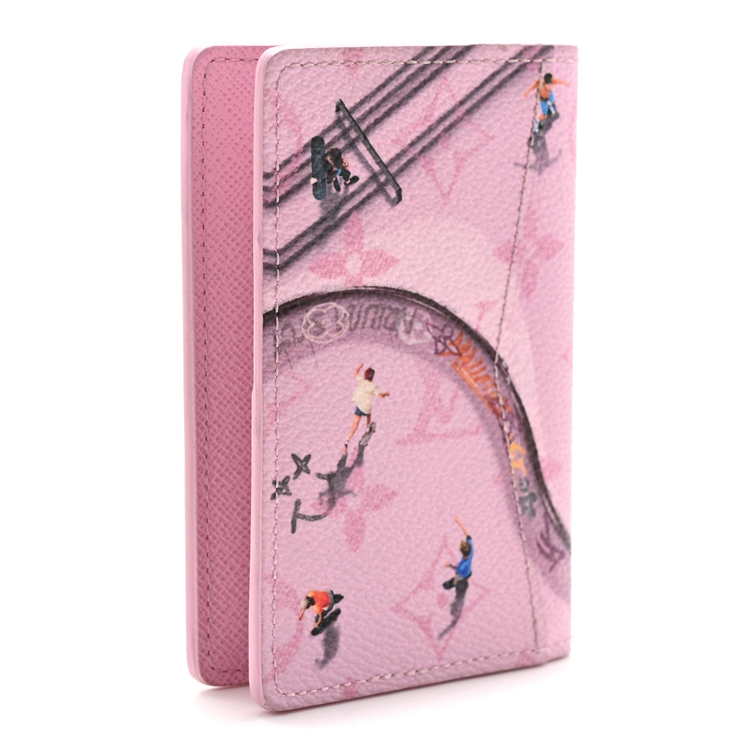 Louis Vuitton Monogram Sports Pocket Organizer Skateboard Pink