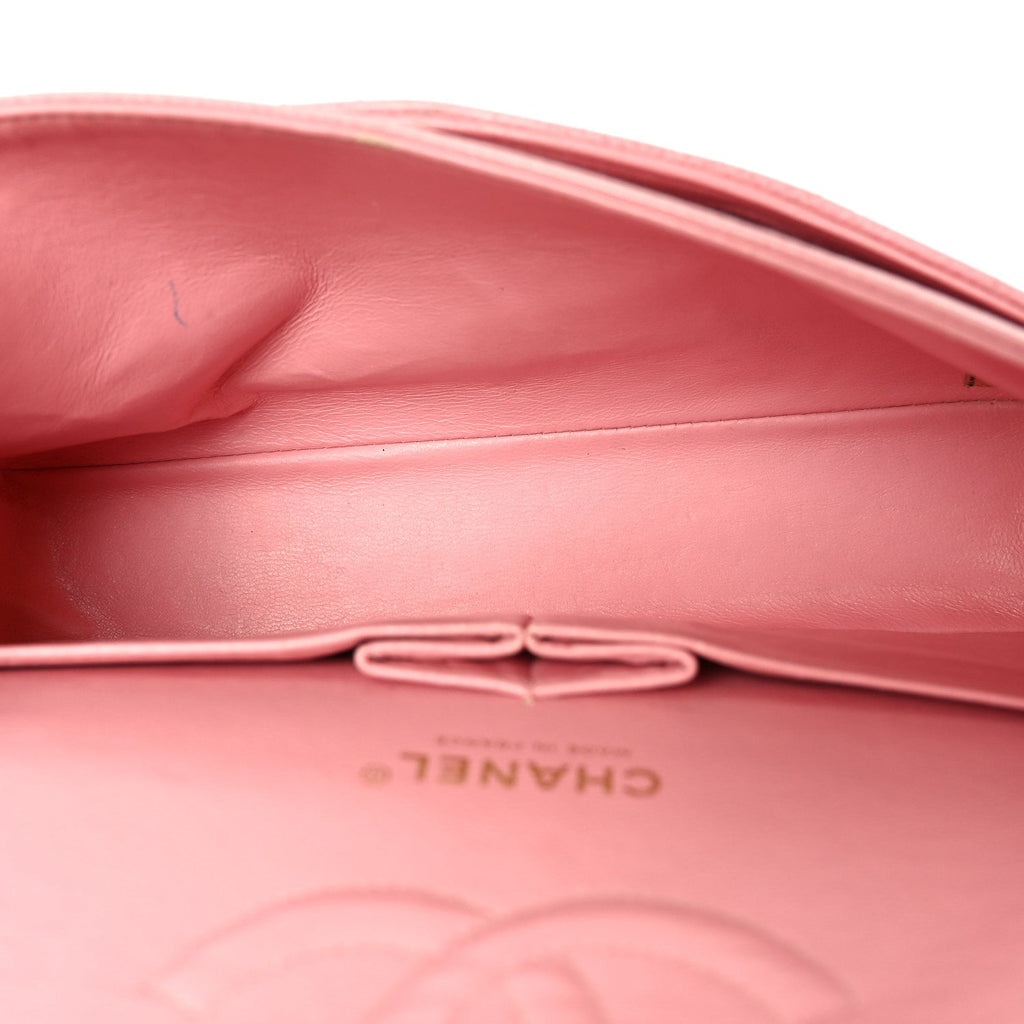 Chanel Caviar Quilted Medium Double Flap Pink