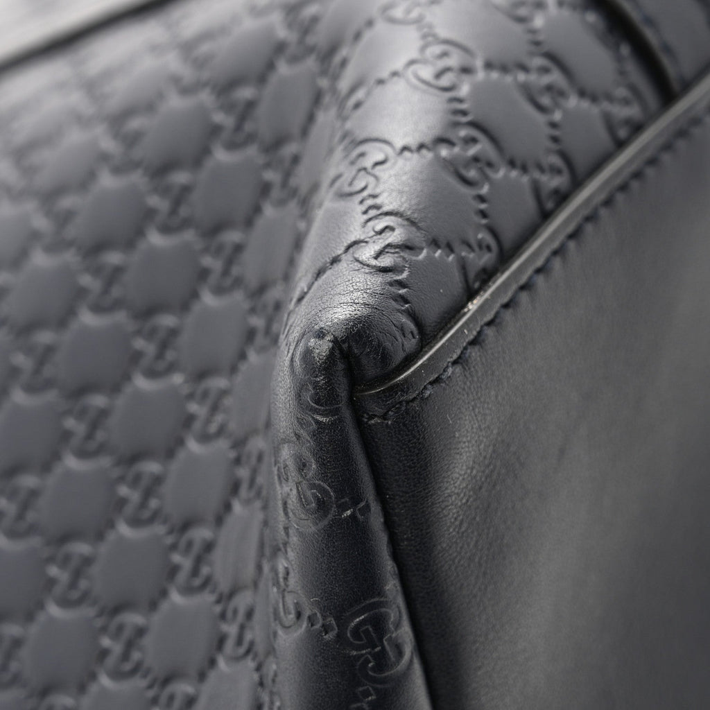 Gucci Soft Microguccissima Dome Satchel Navy