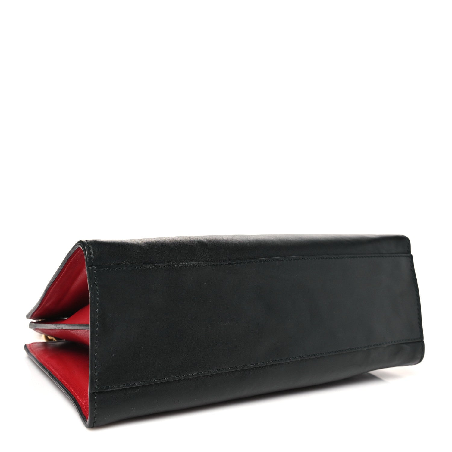 Gucci Nappa Bamboo Web Small Nymphaea Top Handle Bag Black