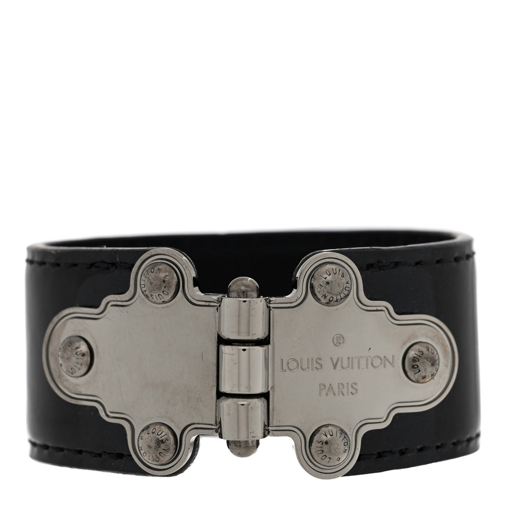 Louis Vuitton Vernis Save It Bracelet 17 Black