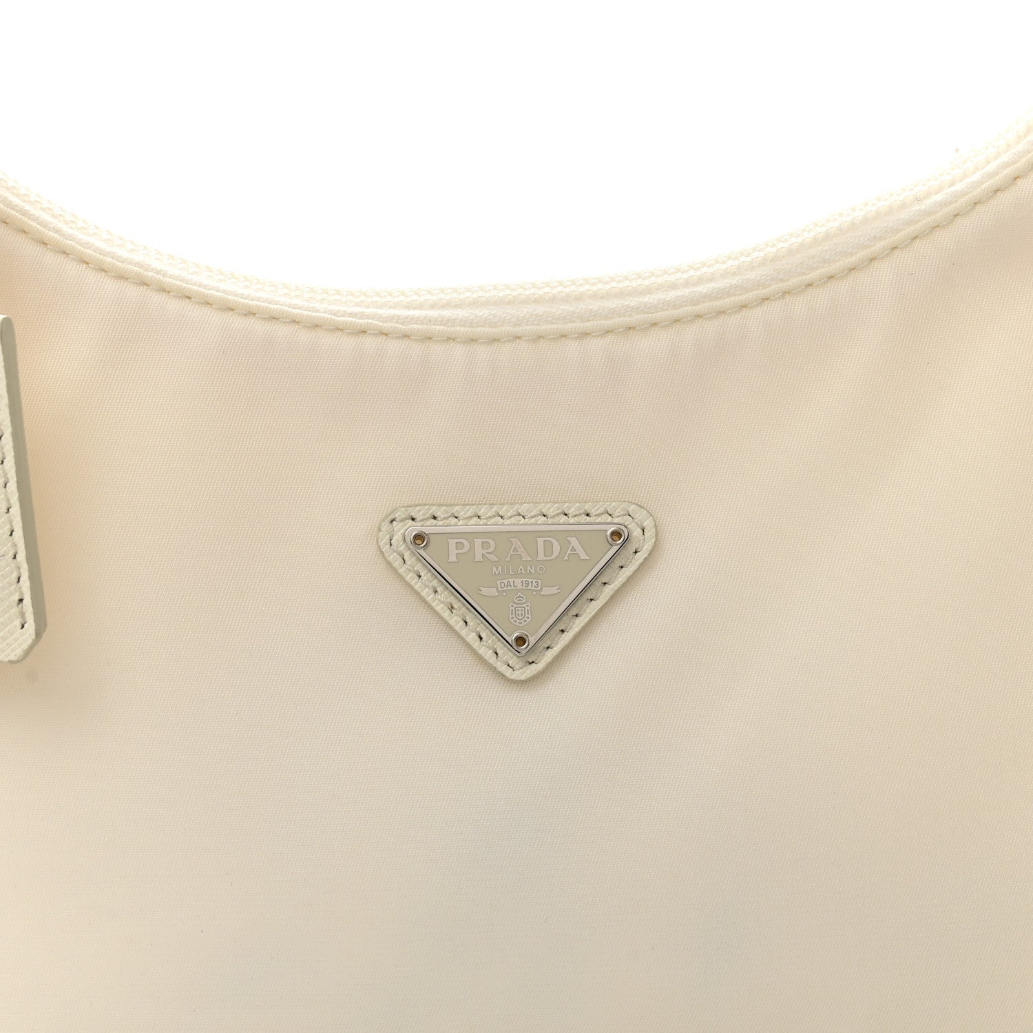 Prada Tessuto Nylon Mini Re-Edition 2000 Bag White