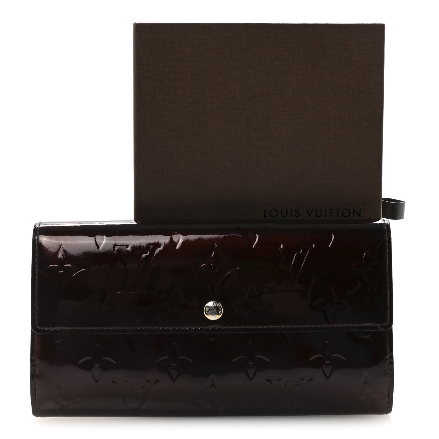 Louis Vuitton Vernis Sarah Wallet Rouge Fauviste
