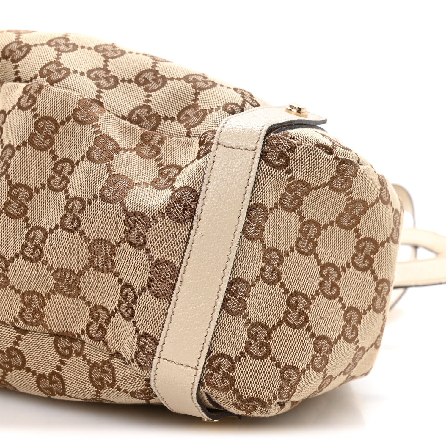 Gucci Monogram Medium Abbey Shoulder Bag Off White