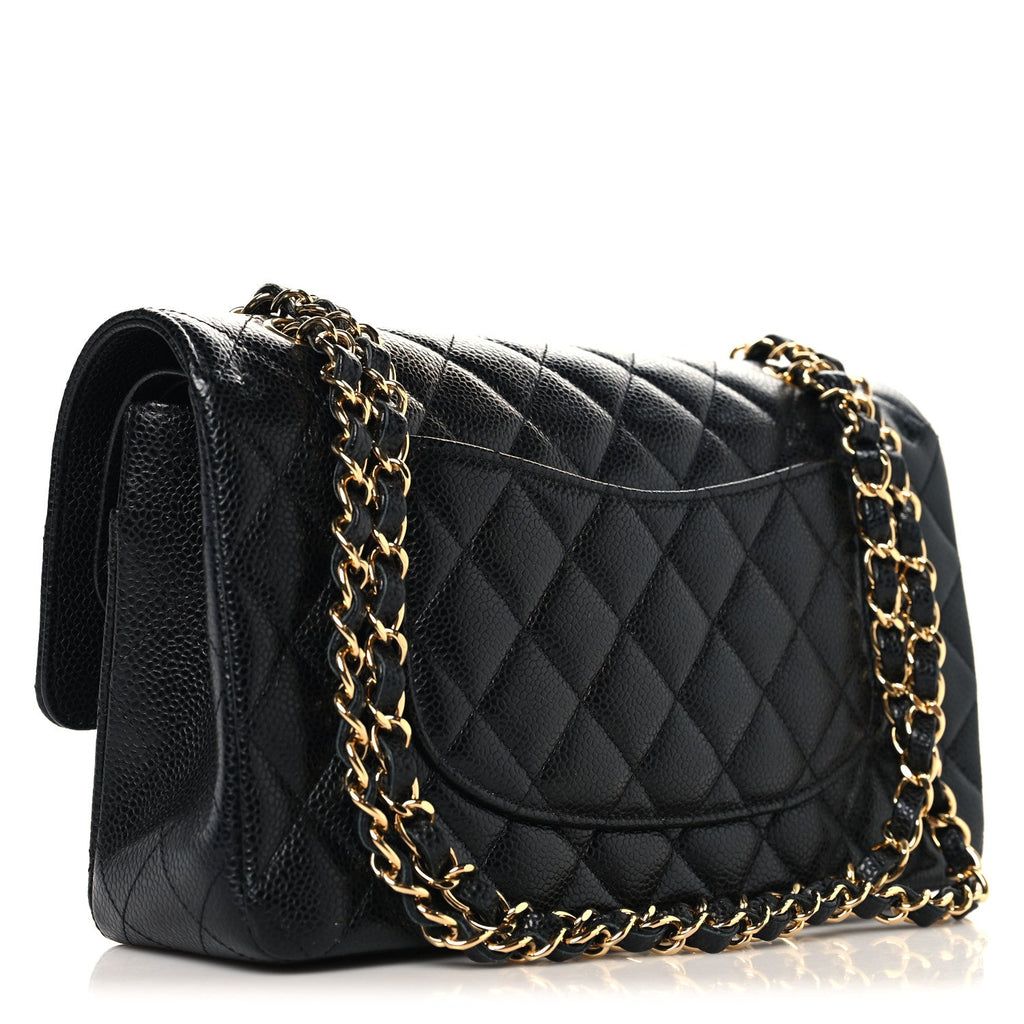 Chanel Caviar Quilted Medium Double Flap Black