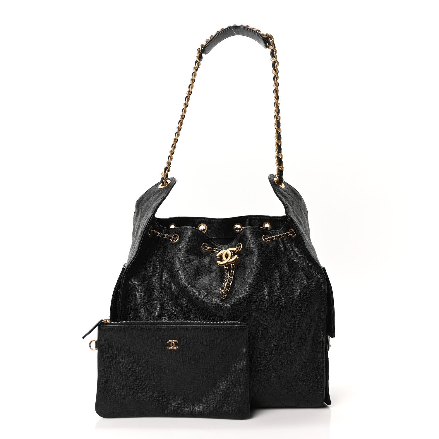 Chanel Caviar Quilted Medium Chanel 25 Handbag Black