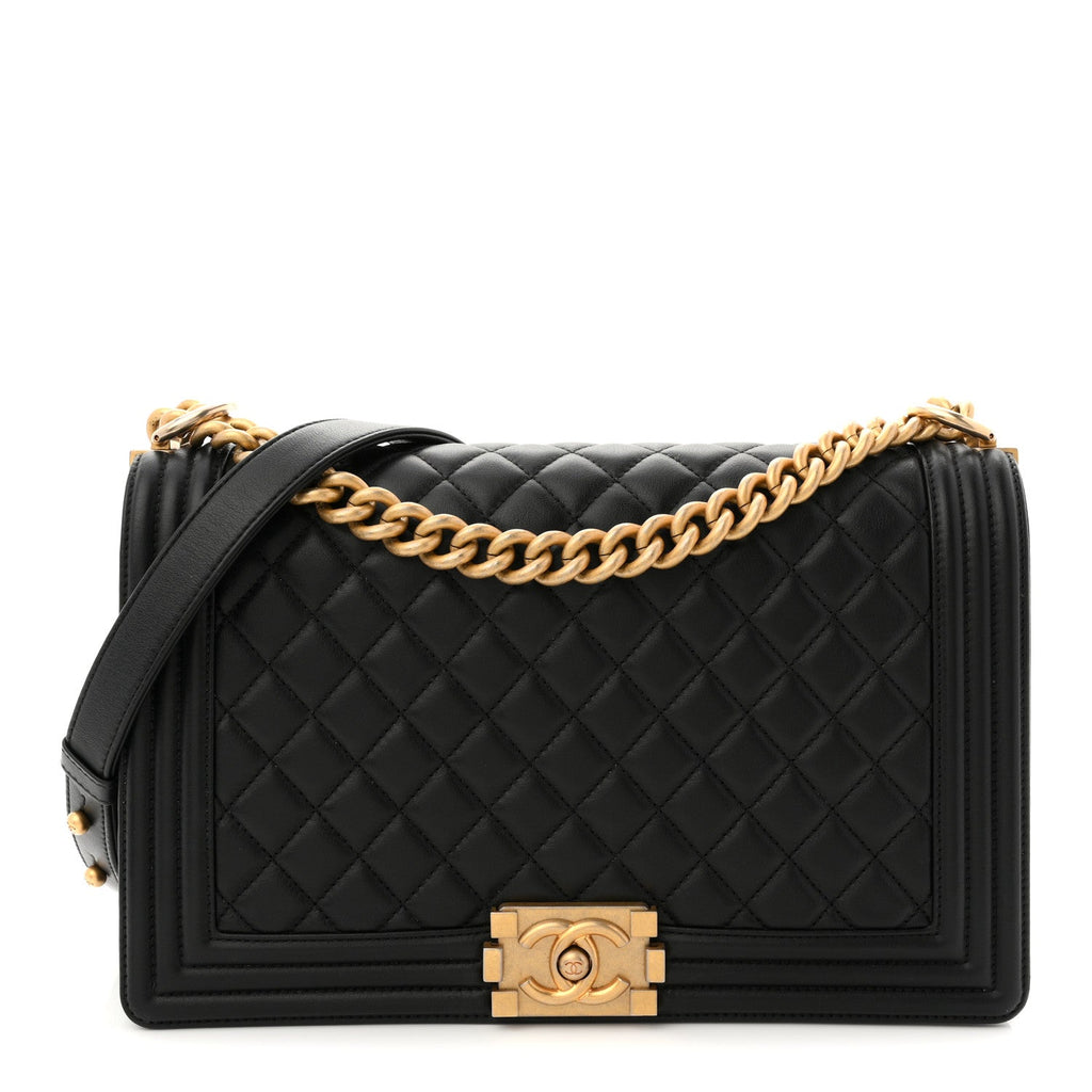 Chanel Calfskin Quilted New Medium Boy Flap Black