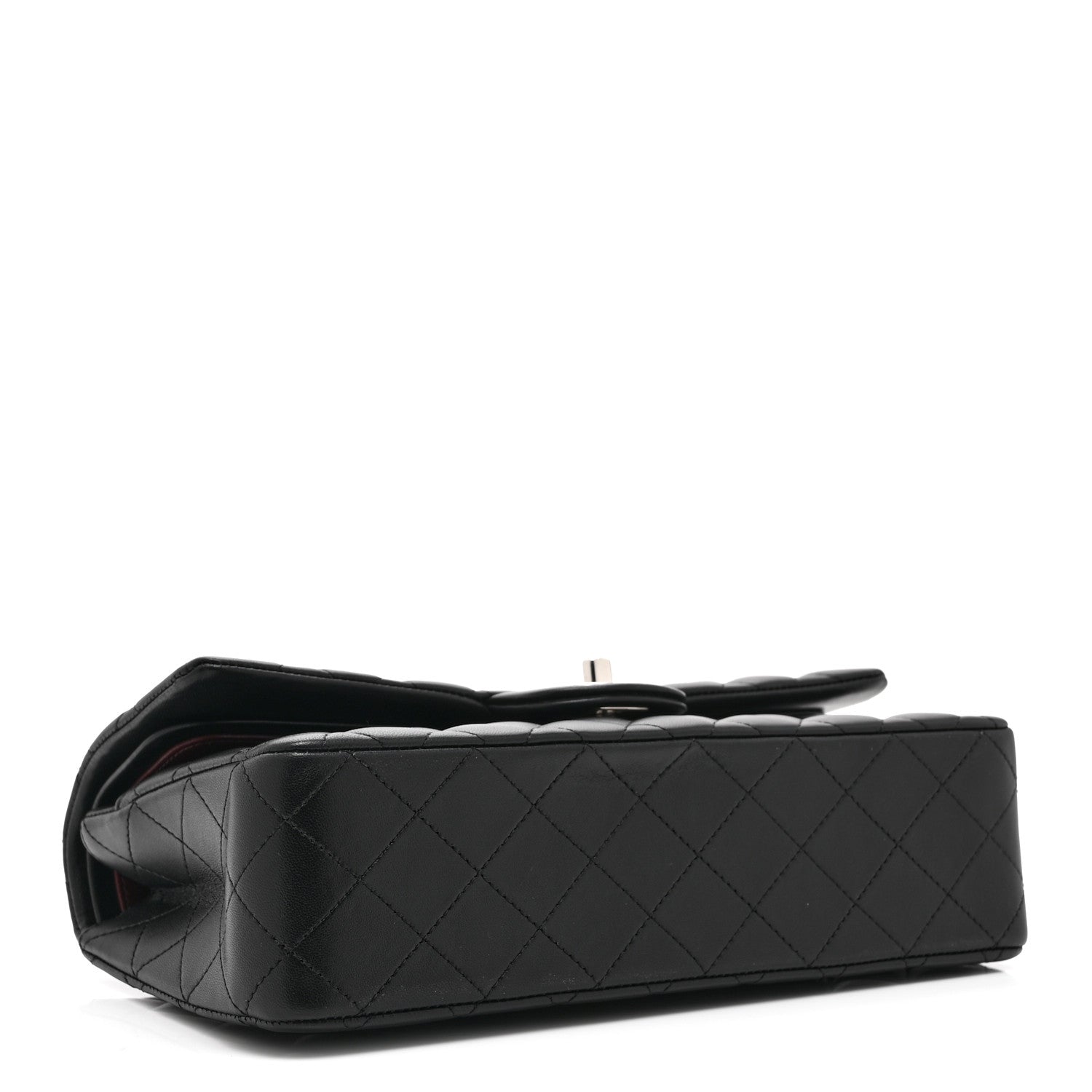 Chanel Lambskin Quilted Medium Double Flap Black