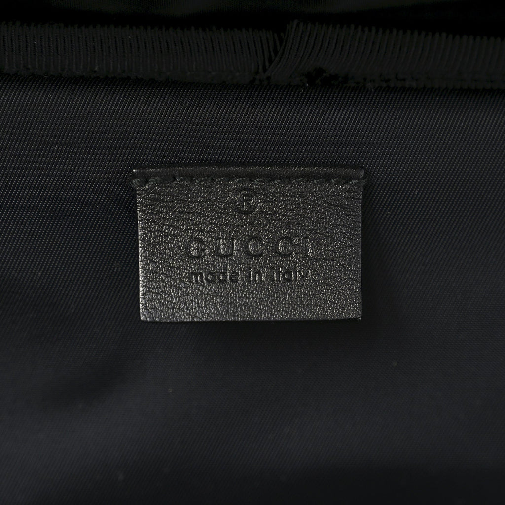 Gucci GG Supreme Monogram Four Wheel Suitcase Black