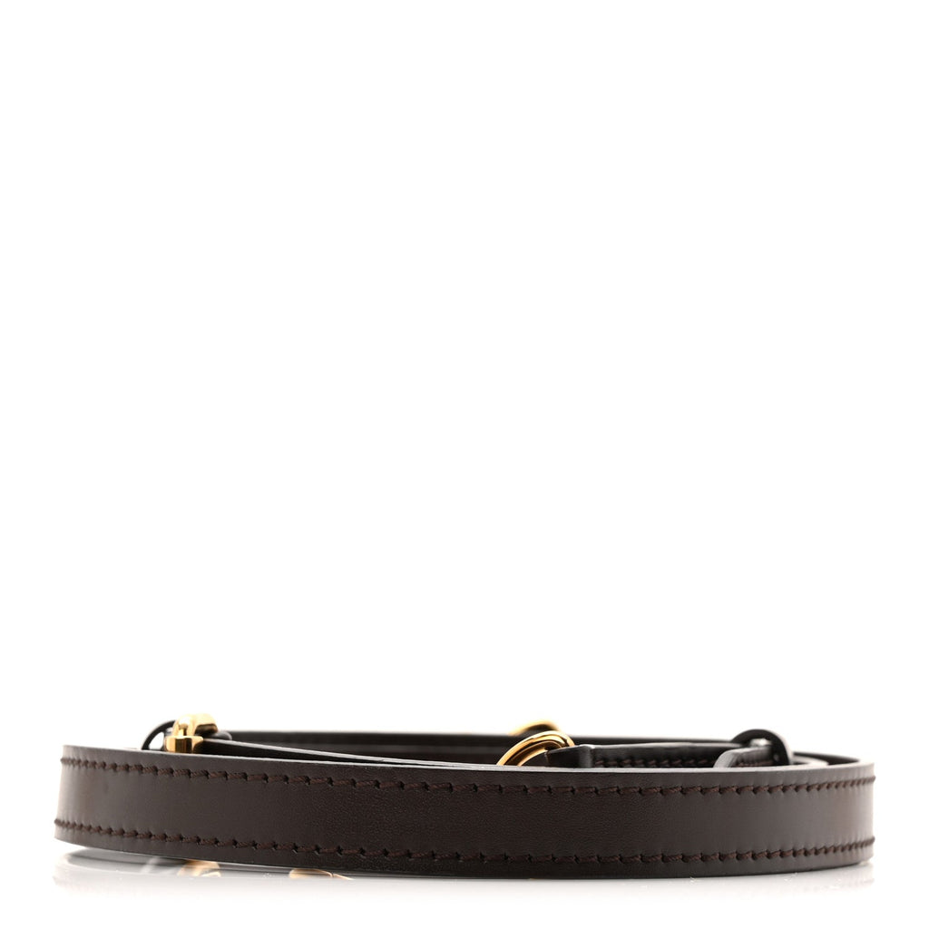 Louis Vuitton Calfskin 16mm Adjustable Shoulder Strap Ebene