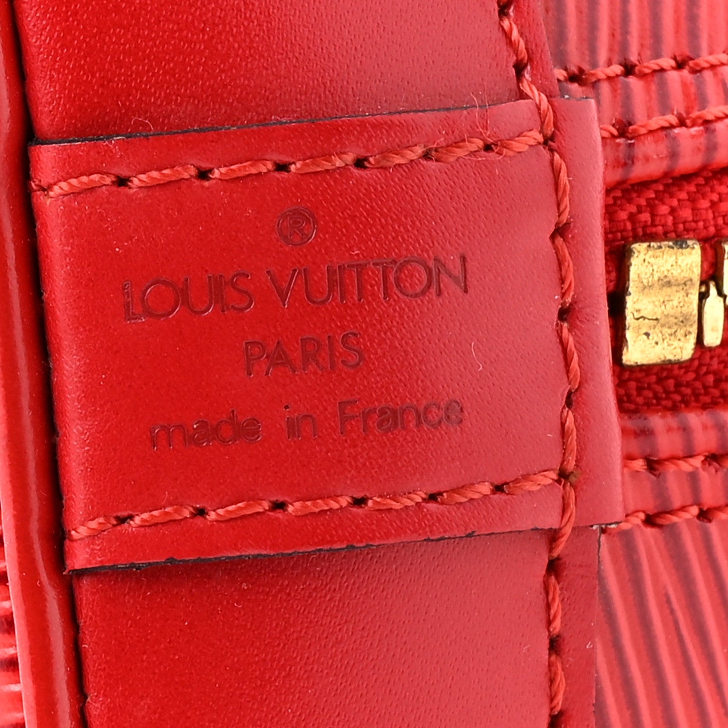 Louis Vuitton Epi Alma PM Castillan Red