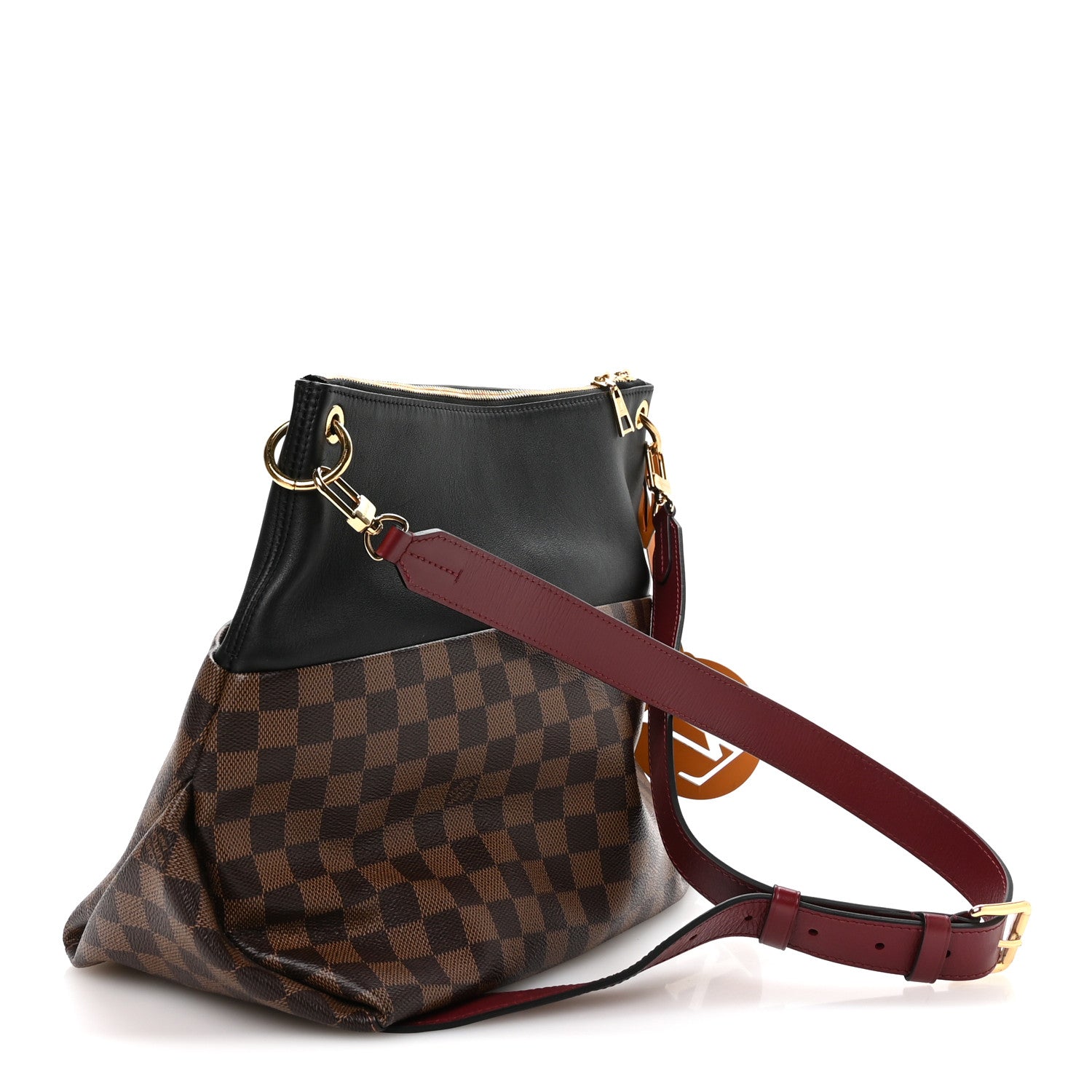Louis Vuitton Damier Ebene Calfskin Maida Black