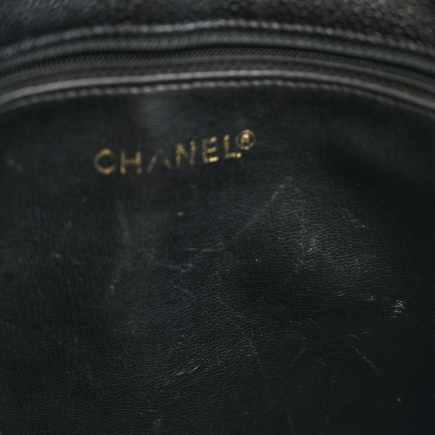 Chanel Caviar CC Flap Shoulder Bag Black