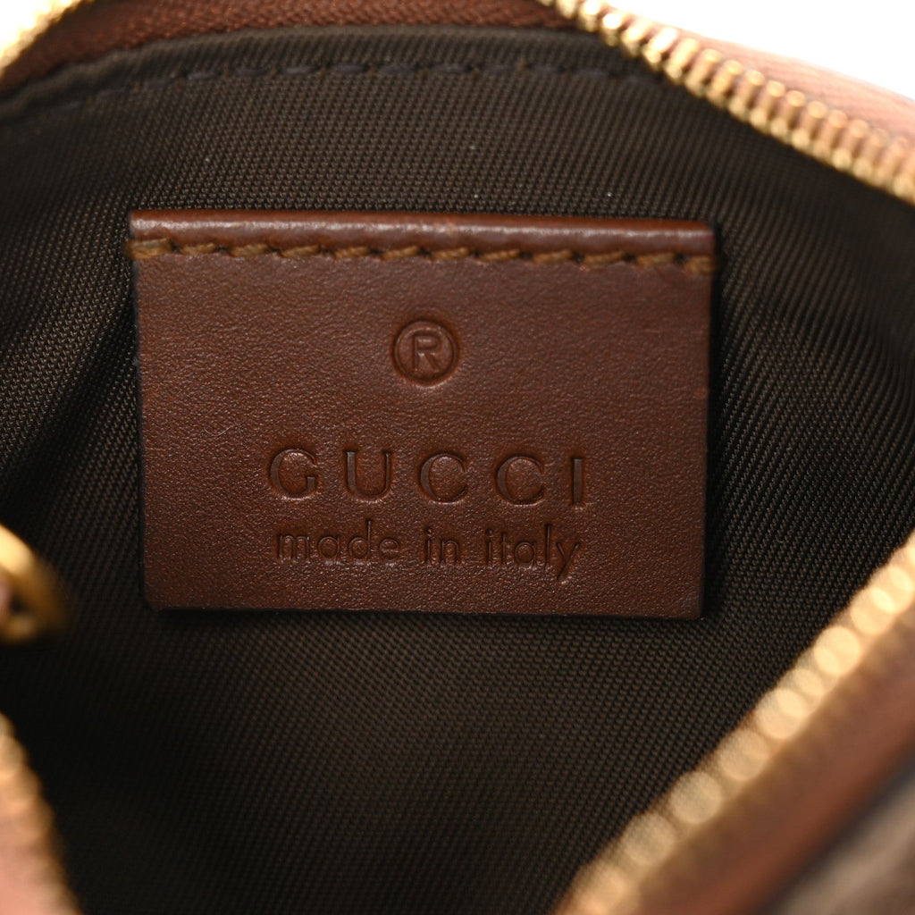 Gucci GG Supreme Monogram Key Case Brown