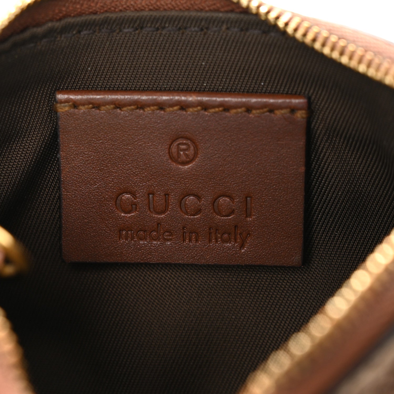 Gucci GG Supreme Monogram Key Case Brown